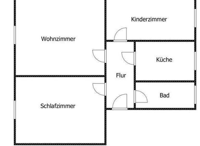 Wohnung zur Miete 452 € 3 Zimmer 57,2 m² 1. Geschoss Gabelsberger Straße 7 Großröhrsdorf 01900