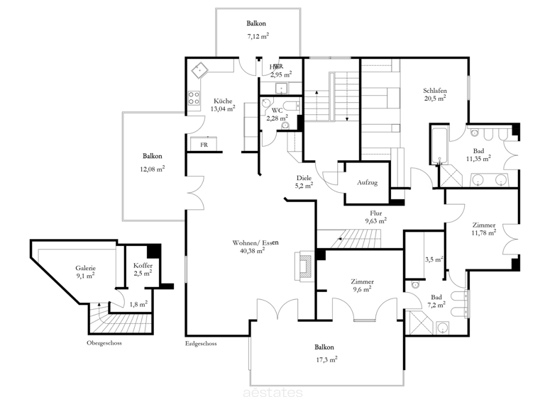 Penthouse zum Kauf 1.040.000 € 4 Zimmer 156 m² 2. Geschoss Niendorf Hamburg 22459