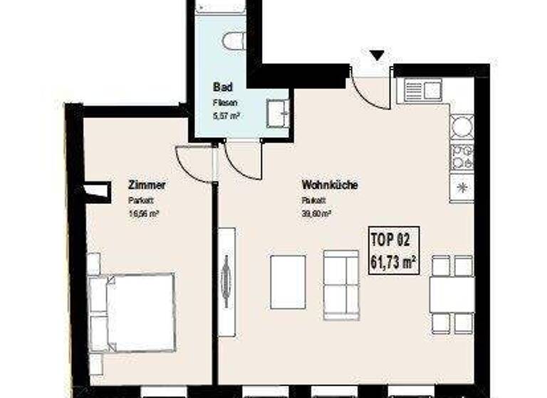 Wohnung zum Kauf 259.000 € 2 Zimmer 61,7 m² EG Wien 1120