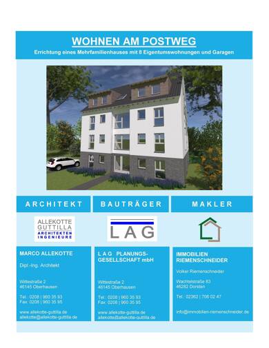 Wohnung zur Miete 898 € 2 Zimmer 70 m² frei ab sofort Postweg 132 Sterkrade-Mitte Oberhausen 46145