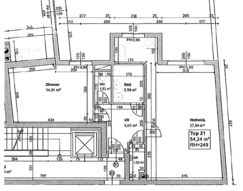 Wohnung zur Miete 612 € 2 Zimmer 54,7 m²<br/>Wohnfläche Ettenreichgasse 40 Wien 1100