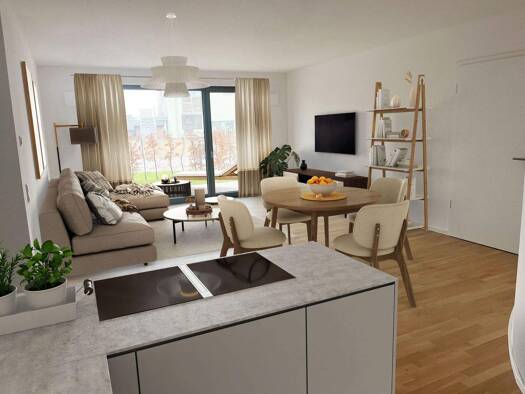 Terrassenwohnung zum Kauf - Neubau provisionsfrei 409.900 € 2 Zimmer 69,4 m² EG Zum Dammfelde 41b Widdersdorf Köln 50859