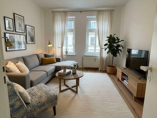 Wohnung zur Miete 720 € 2 Zimmer 60 m² 2. Geschoss Herbartstraße 2A Anger-Crottendorf Leipzig 04318