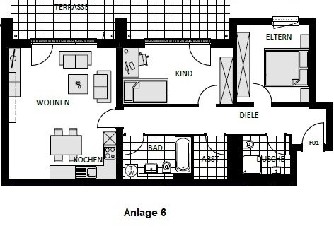 Wohnung zur Miete 1.150 € 3 Zimmer 92 m²<br/>Wohnfläche EG<br/>Geschoss 01.03.2025<br/>Verfügbarkeit Steinbüchel Leverkusen 51377