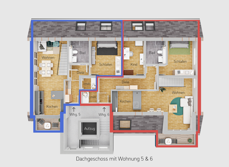 Maisonette zum Kauf - Erstbezug 364.990 € 3,5 Zimmer 84 m² 2. Geschoss Mitte Witten 58455