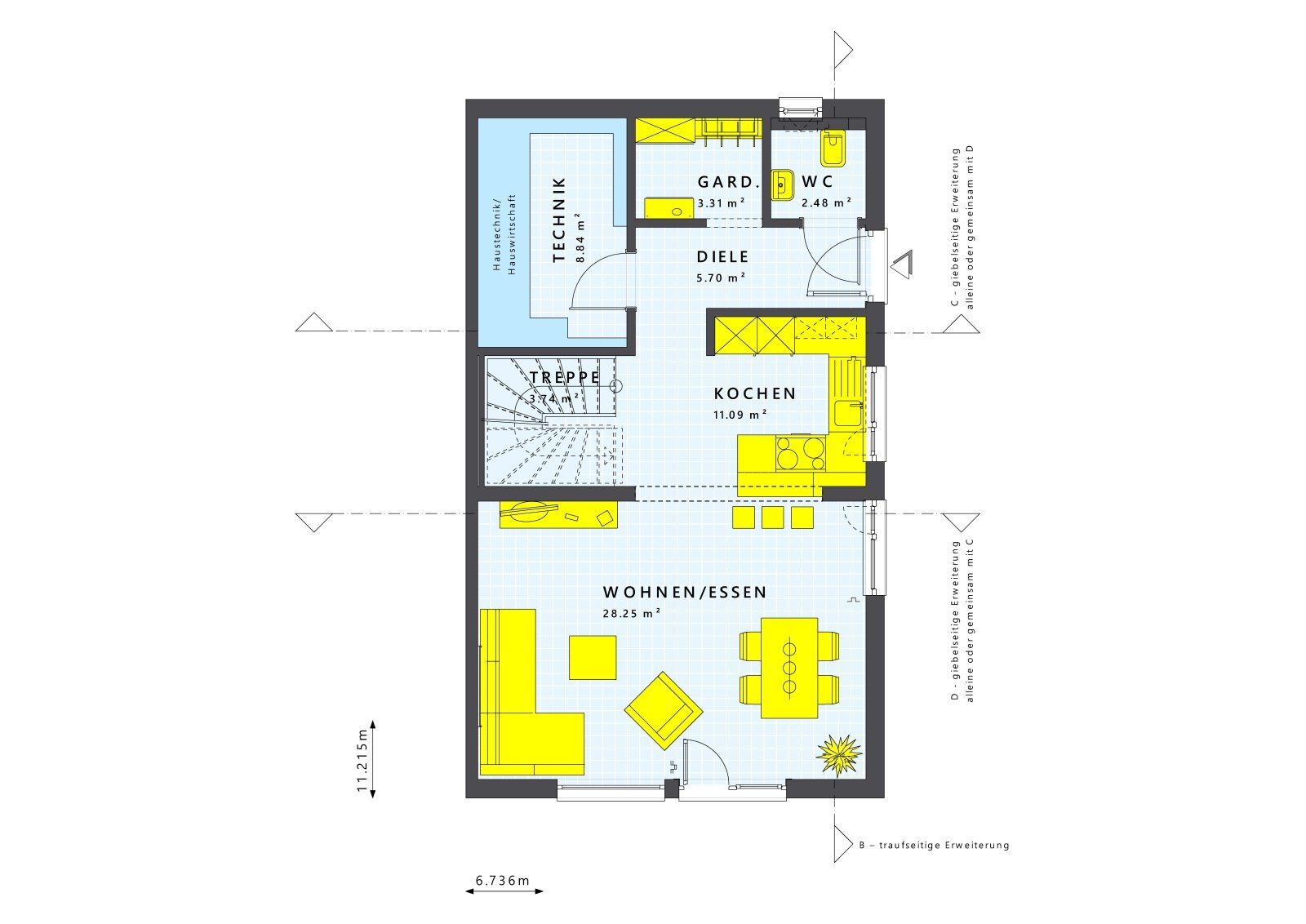 Doppelhaushälfte zum Kauf provisionsfrei 548.400 € 5 Zimmer 124 m²<br/>Wohnfläche 440 m²<br/>Grundstück Simonswald 79263