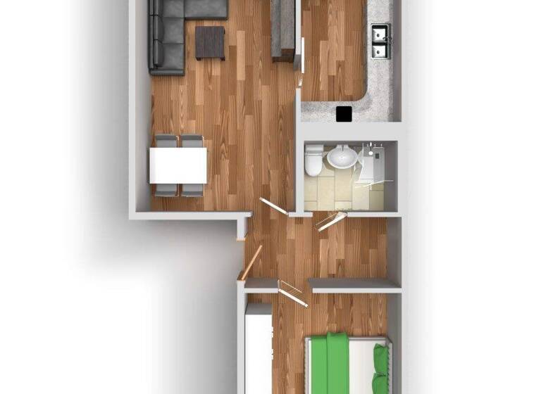 Wohnung zur Miete 384 € 2 Zimmer 56,5 m² 3. Geschoss frei ab 01.04.2026 Lindenweg 7 Heide Nord Halle (Saale) 06120