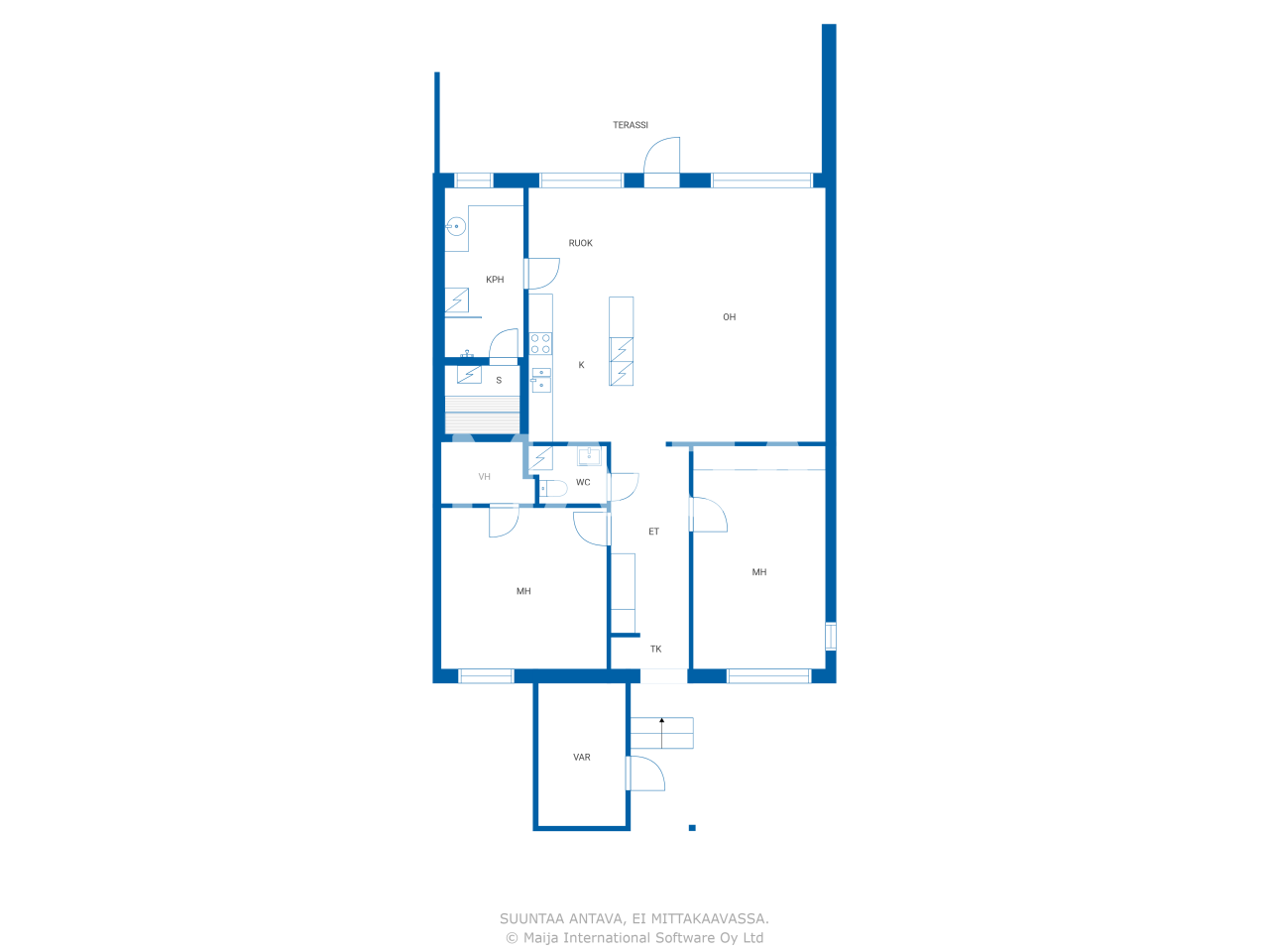 Reihenmittelhaus zum Kauf 123.000 € 3 Zimmer 76,5 m²<br/>Wohnfläche 3.951 m²<br/>Grundstück Jyräänkuja 1 Valkeakoski 37600