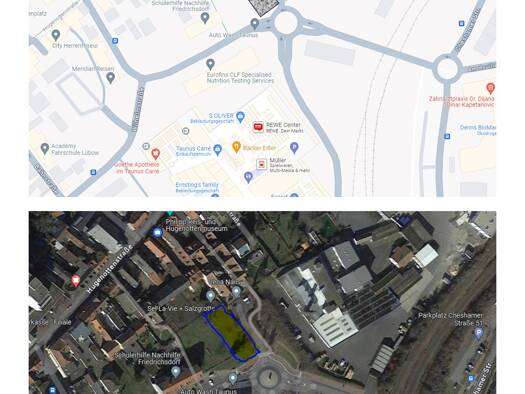 Grundstück zum Kauf 515.000 € 612 m² Grundstück Prof.-Wagner-Straße Seulberg Friedrichsdorf 61381