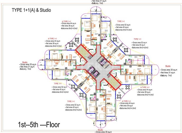 Studio zum Kauf 276.000 € 3 Zimmer 104 m² 7. Geschoss Iskele 99860