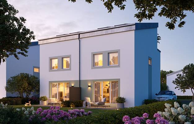 Doppelhaushälfte zum Kauf - Neubau provisionsfrei 5 Zimmer 113 m² 210 m² Grundstück Eschollbrücken Pfungstadt 64319