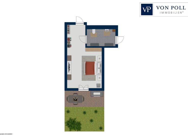 Studio zum Kauf 170.000 € 1 Zimmer 60,5 m² EG Ganderkesee 27777