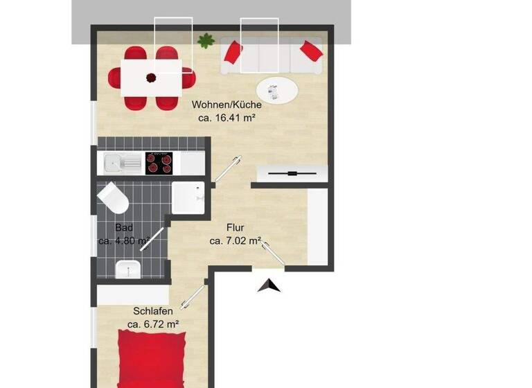 Wohnung zum Kauf 34.000 € 2 Zimmer 34 m² Glindenberg 39326