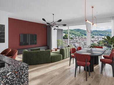 Wohnung zum Kauf - Neubau provisionsfrei 3,5 Zimmer 104,5 m² 3. Geschoss frei ab sofort Säckinger Straße 9 Laufenburg Laufenburg (Baden) 79725