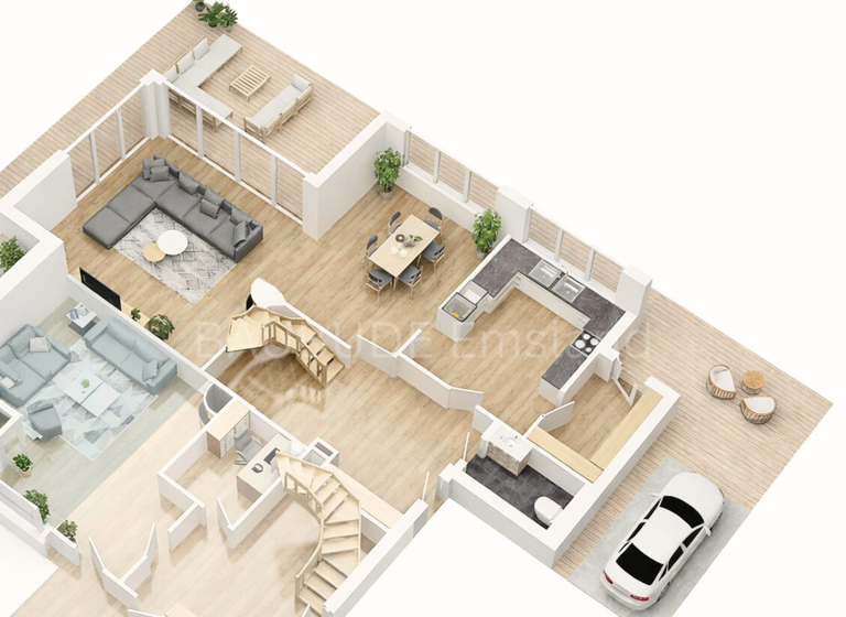 Doppelhaushälfte zum Kauf 329.000 € 4 Zimmer 137 m² 890 m² Grundstück Lohne Wietmarschen 49835