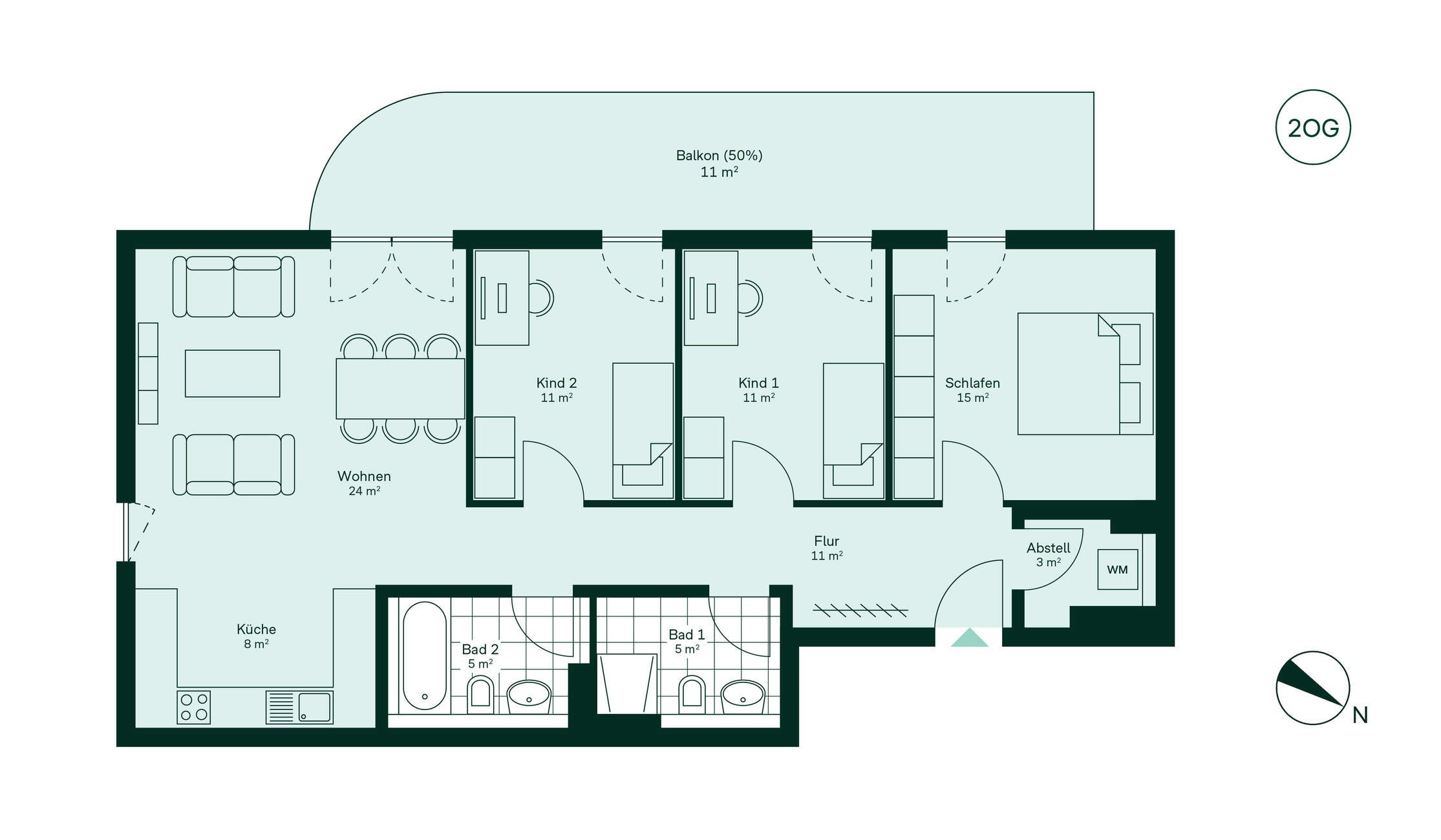 Wohnung zum Kauf provisionsfrei 499.900 € 4 Zimmer 103,6 m²<br/>Wohnfläche 2.<br/>Geschoss Alte Römerstraße 22 Langen 4 Langen 63225