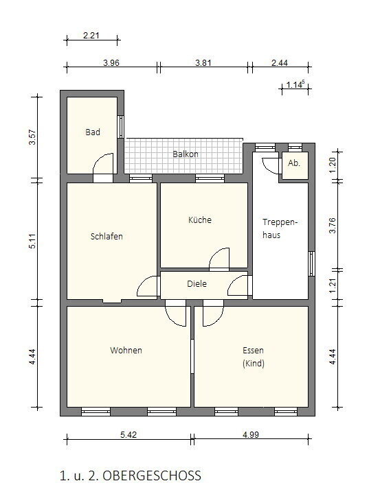 Wohnung zur Miete 949 € 3,5 Zimmer 94,9 m²<br/>Wohnfläche 2.<br/>Geschoss Dellplatz 33 Dellviertel Duisburg / Dellviertel 47051