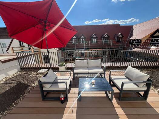 Terrassenwohnung zur Miete 1.091 € 2 Zimmer 49 m² Geschoss 2/2 frei ab 01.08.2026 Paulistraße 1 Innenstadt Erlangen 91054