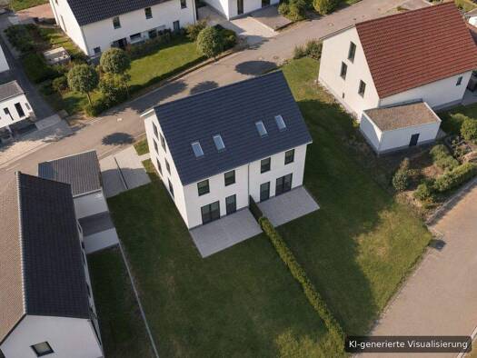 Doppelhaushälfte zum Kauf - Erstbezug provisionsfrei 637.130 € 6 Zimmer 149 m² 357 m² Grundstück Quellenstraße 11 Wachendorf Cadolzburg 90556