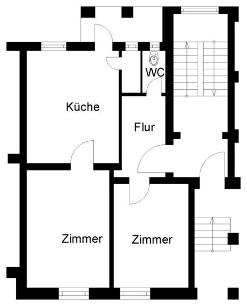 Wohnung zur Miete 508 € 2 Zimmer 55,3 m²<br/>Wohnfläche 01.02.2025<br/>Verfügbarkeit Liebigstr. 79 Gartlage 91 Osnabrück 49074