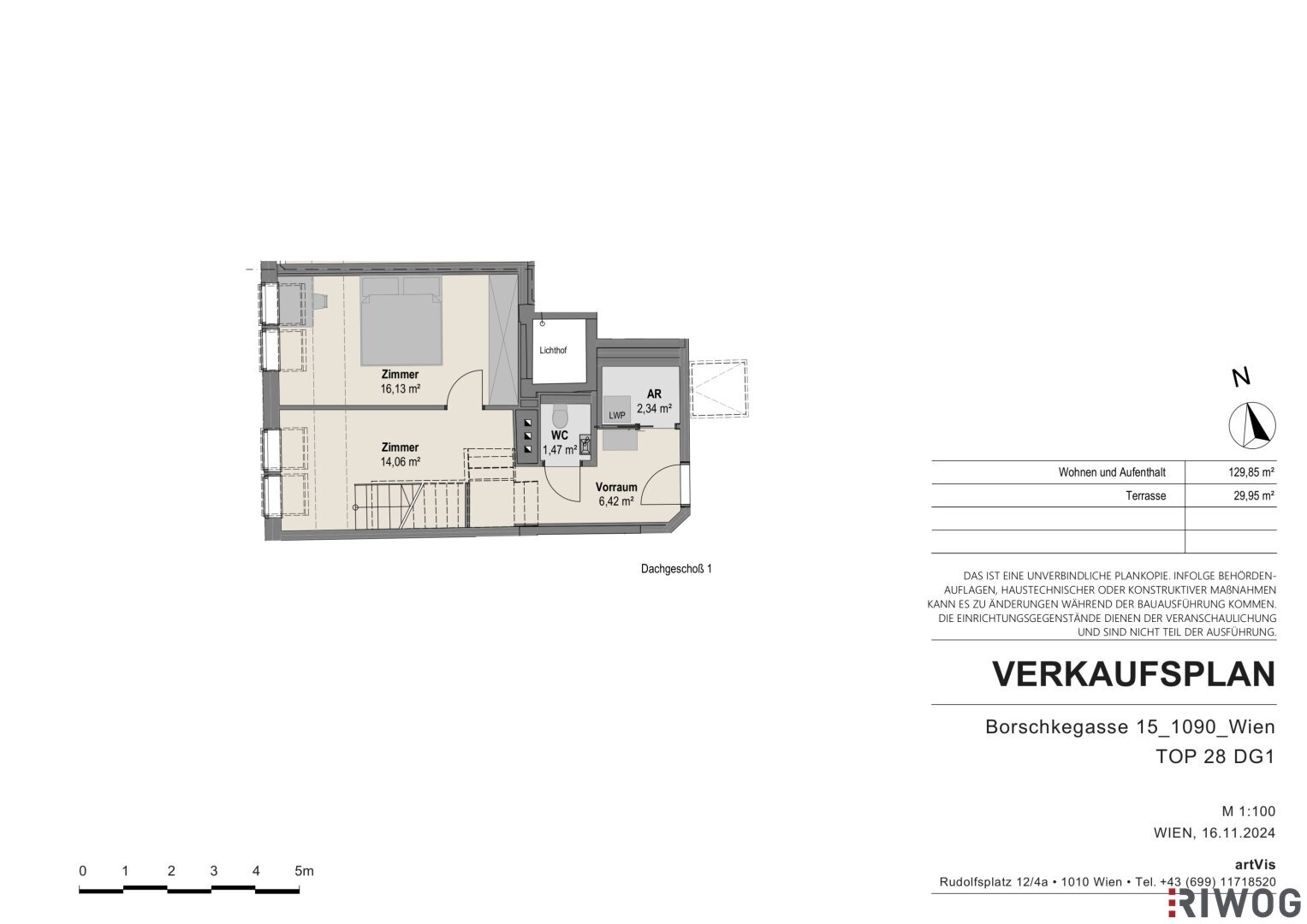 Maisonette zum Kauf 1.355.000 € 4 Zimmer 129,9 m²<br/>Wohnfläche 4.<br/>Geschoss Borschkegasse Wien,Alsergrund 1090