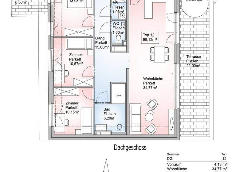 Terrassenwohnung zum Kauf - Erstbezug provisionsfrei 799.900 € 4 Zimmer 98,1 m² Mödling 2340