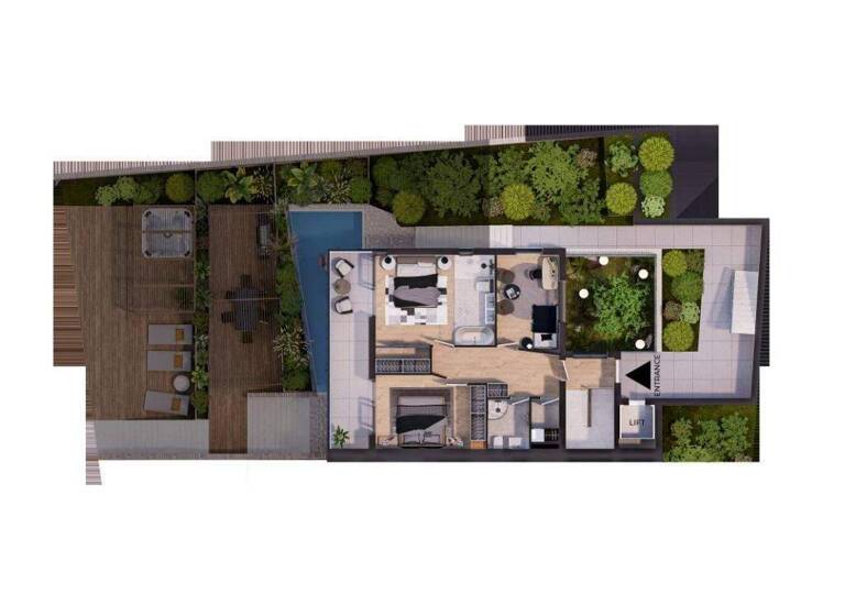 Wohnung zum Kauf 1.551.951 € 3 Zimmer 132 m² Okrug