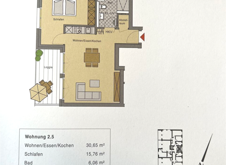 Wohnung zur Miete 785 € 2 Zimmer 58,1 m² 1. Geschoss frei ab 01.04.2026 Spitalfeld 2b Veitshöchheim 97209