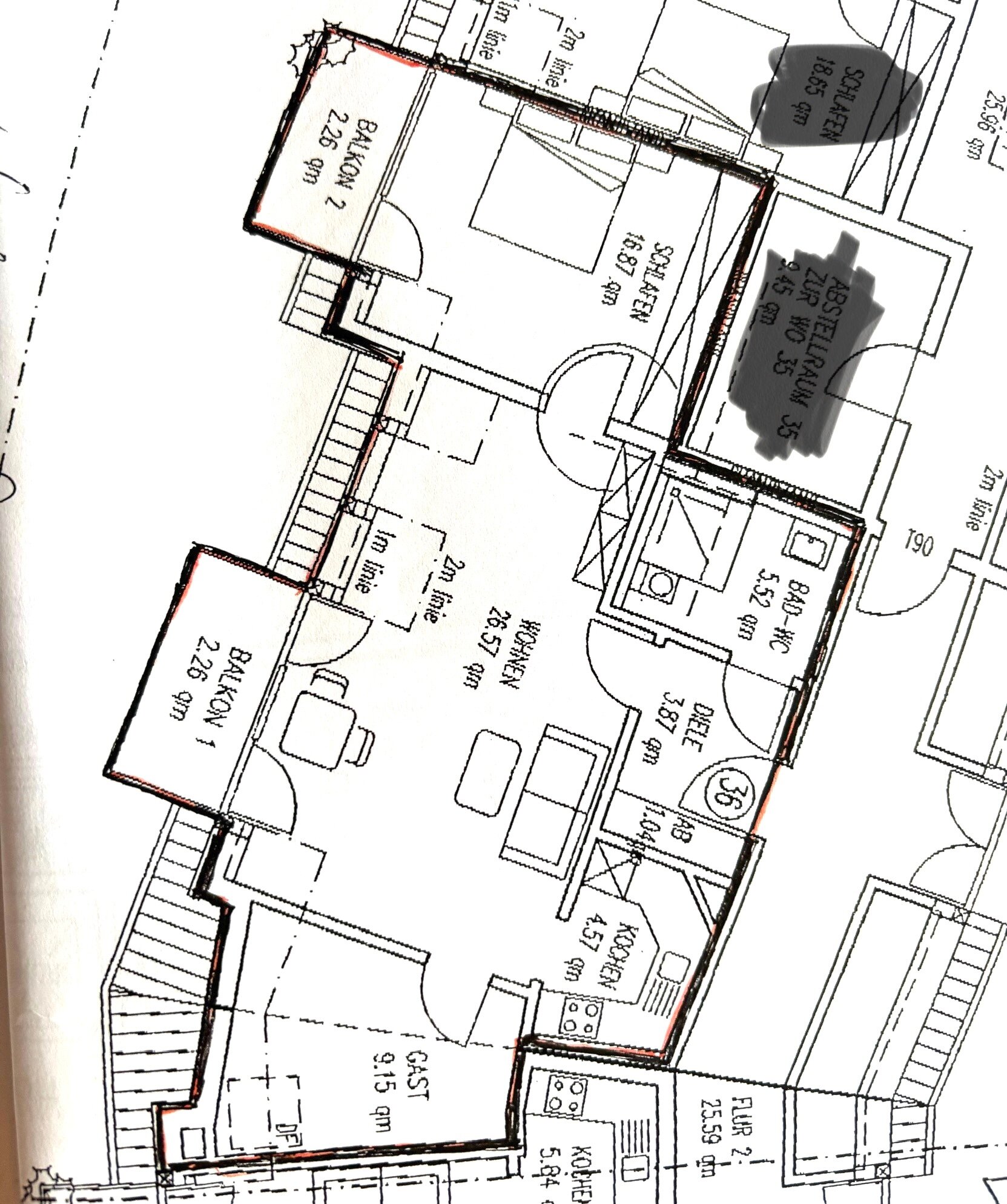 Wohnung zum Kauf provisionsfrei 299.000 € 3 Zimmer 72 m²<br/>Wohnfläche 3.<br/>Geschoss Endressstraße 8-12 Bernhardswinden Ansbach 91522