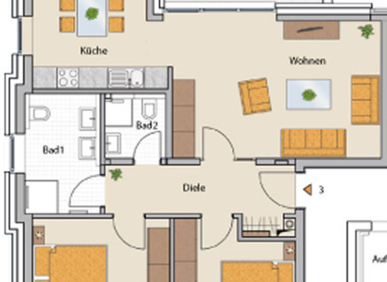 Wohnung zum Kauf 559.000 € 3 Zimmer 78,9 m²<br/>Wohnfläche 1.<br/>Geschoss Sonnenstraße 8 Binz Binz 18609