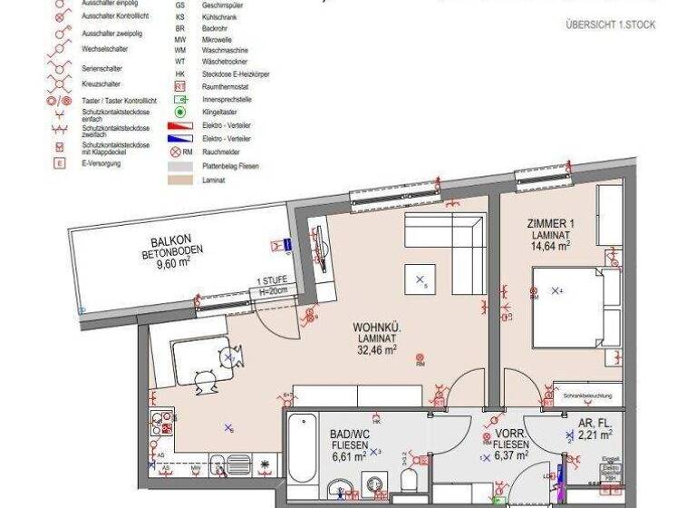 Wohnung zur Miete 633 € 2 Zimmer 62,3 m² 1. Geschoss frei ab 01.06.2026 Bahnhofstraße Wieselburg 3250