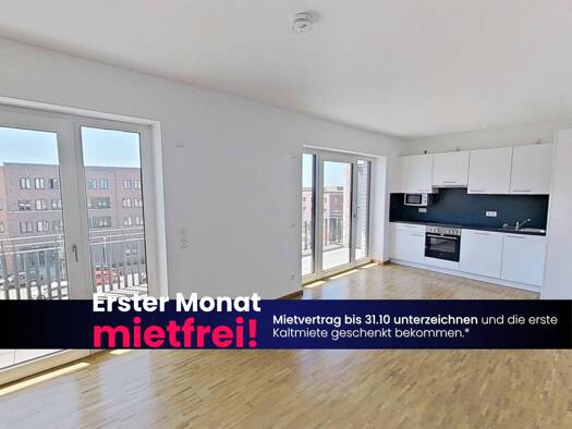 Wohnung zur Miete 987 € 2 Zimmer 65,9 m² 3. Geschoss frei ab 01.10.2026 Martensplatz Bemerode Hannover 30539