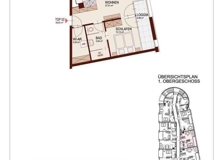 Wohnung zum Kauf - Erstbezug 249.800 € 2 Zimmer 48,6 m² Lind Villach 9500