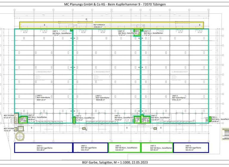 Lagerhalle zur Miete provisionsfrei 28.988 m² Lagerfläche teilbar ab 8.289 m² Barum Salzgitter 38239