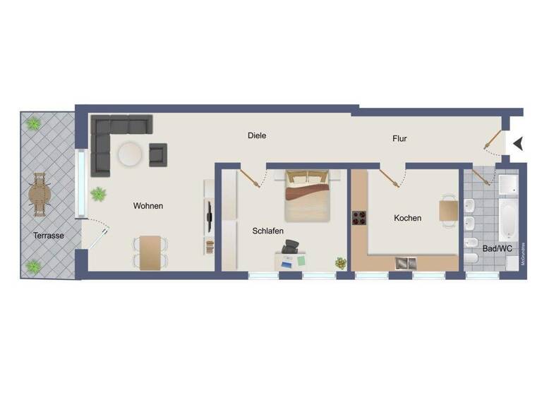 Wohnung zum Kauf 185.000 € 2 Zimmer 82,9 m² EG Eutingen Pforzheim 75181