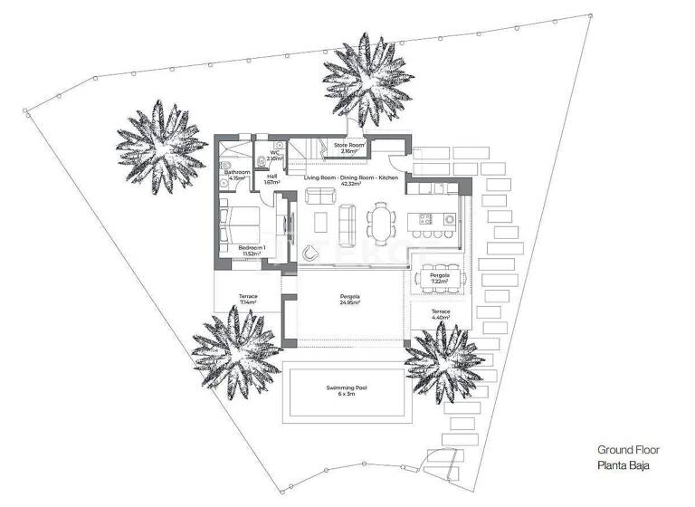 Einfamilienhaus zum Kauf 465.000 € 4 Zimmer 150 m² 425 m² Grundstück Almería 04618