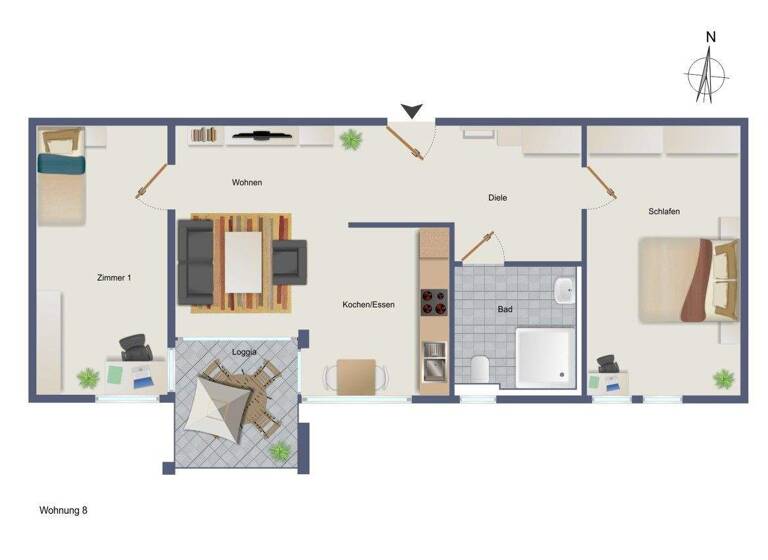 Wohnung zum Kauf - Erstbezug provisionsfrei 482.500 € 3,5 Zimmer 69,9 m² 2. Geschoss frei ab 31.03.2027 Deckenpfronner Straße 12 Gärtringen 71116
