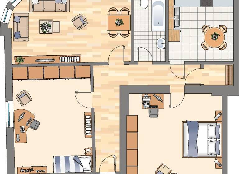 WG-Zimmer zur Miete 719 € 3 Zimmer 95 m² 2. Geschoss frei ab 01.05.2026 Thorner Straße 30 Sodingen Herne 44627