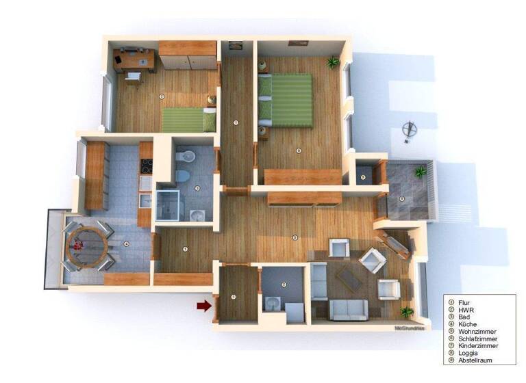 Penthouse zum Kauf als Kapitalanlage geeignet 375.000 € 3 Zimmer 86 m² Hummelsbüttel Hamburg 22399