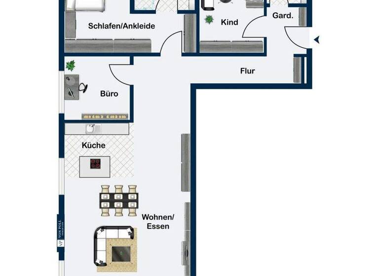 Wohnung zur Miete 1.400 € 4 Zimmer 130 m² 1. Geschoss Sanddorf Homburg 66424