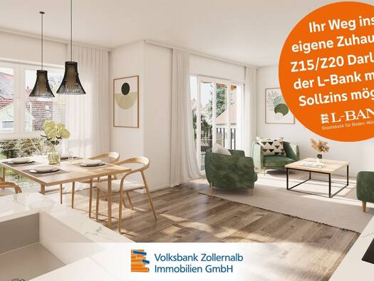 Wohnung zum Kauf provisionsfrei 359.000 € 3,5 Zimmer 91,5 m² Obere Dorfstraße 3 Dormettingen 72358