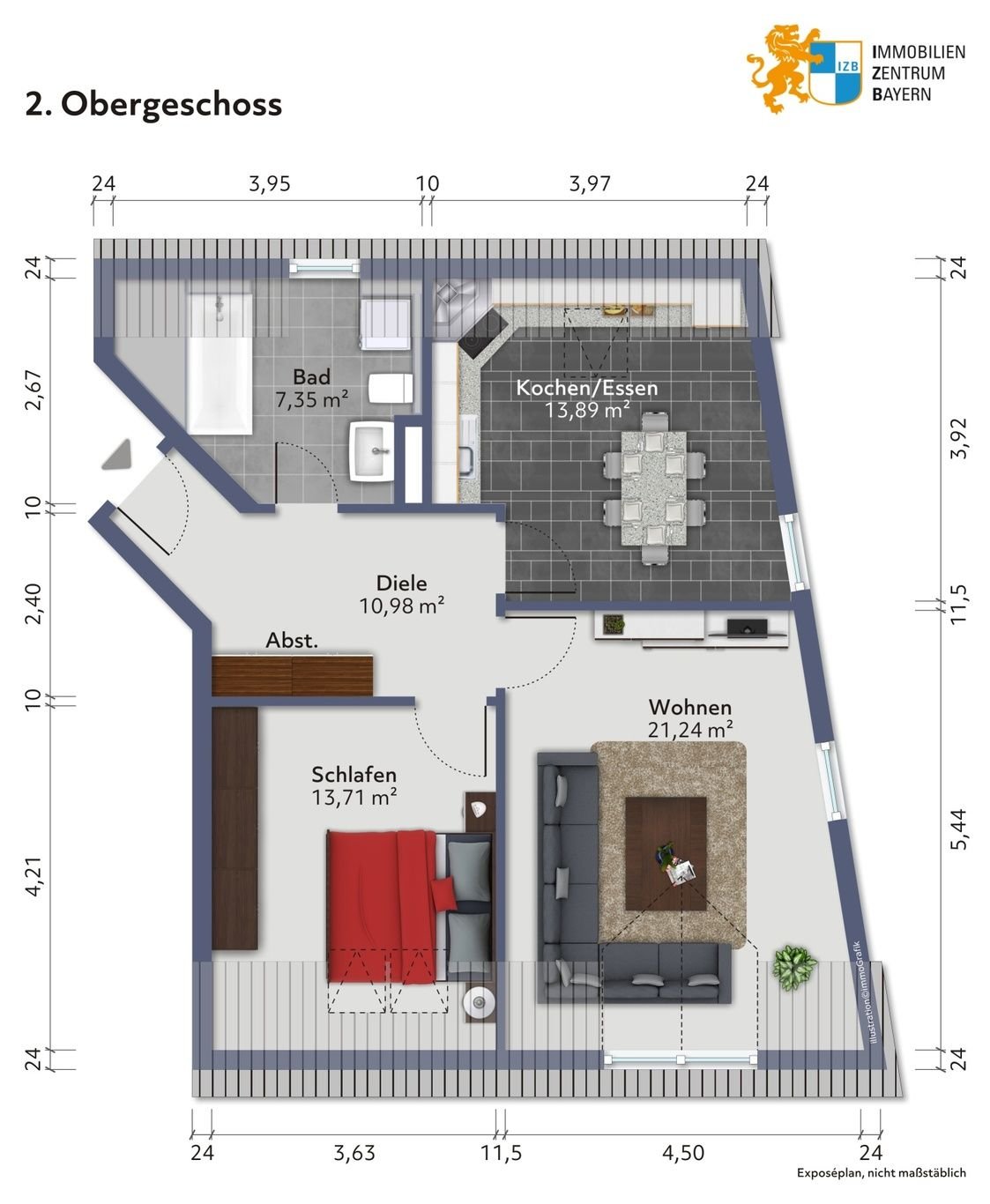 Wohnung zum Kauf 258.000 € 2 Zimmer 63 m²<br/>Wohnfläche 2.<br/>Geschoss Holzgartenstr. 7 Neumarkt Neumarkt in der Oberpfalz 92318