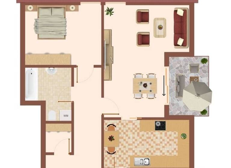 Wohnung zum Kauf 169.000 € 2 Zimmer 60 m²<br/>Wohnfläche Dachgeschoss<br/>Geschoss Stadt Ansbach 91522