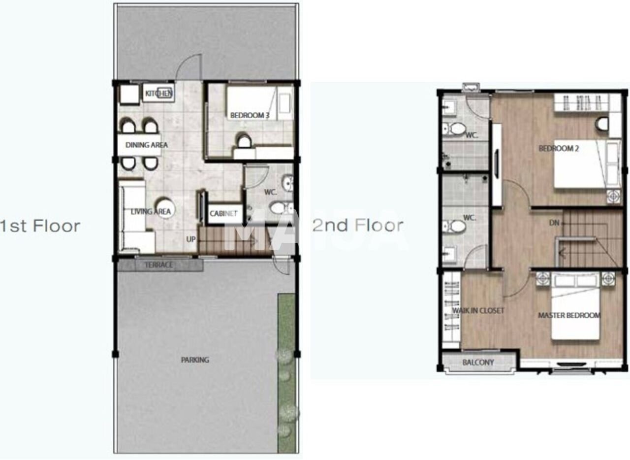 Reihenmittelhaus zum Kauf 71.511 € 4 Zimmer 127,5 m²<br/>Wohnfläche 142 m²<br/>Grundstück Bang Lamung 20150