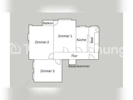 Wohnung zur Miete Tauschwohnung 1.100 € 3 Zimmer 105 m² 2. Geschoss Westend Berlin 10589