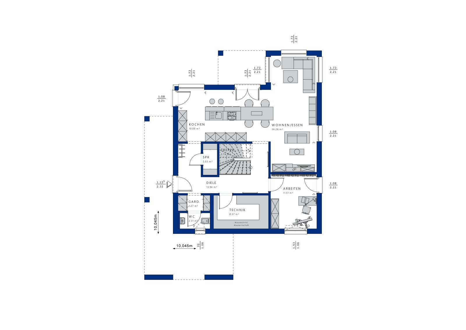 Einfamilienhaus zum Kauf 548.314 € 5 Zimmer 173,4 m²<br/>Wohnfläche 580 m²<br/>Grundstück Behla Hüfingen 78183