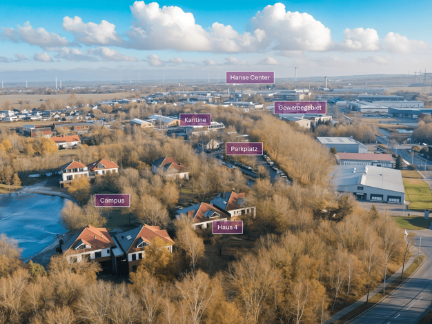 Bürofläche zur Miete provisionsfrei 6,50 € 277 m² Bürofläche teilbar ab 176 m² Am Campus 1-11 Bentwisch Rostock 18182