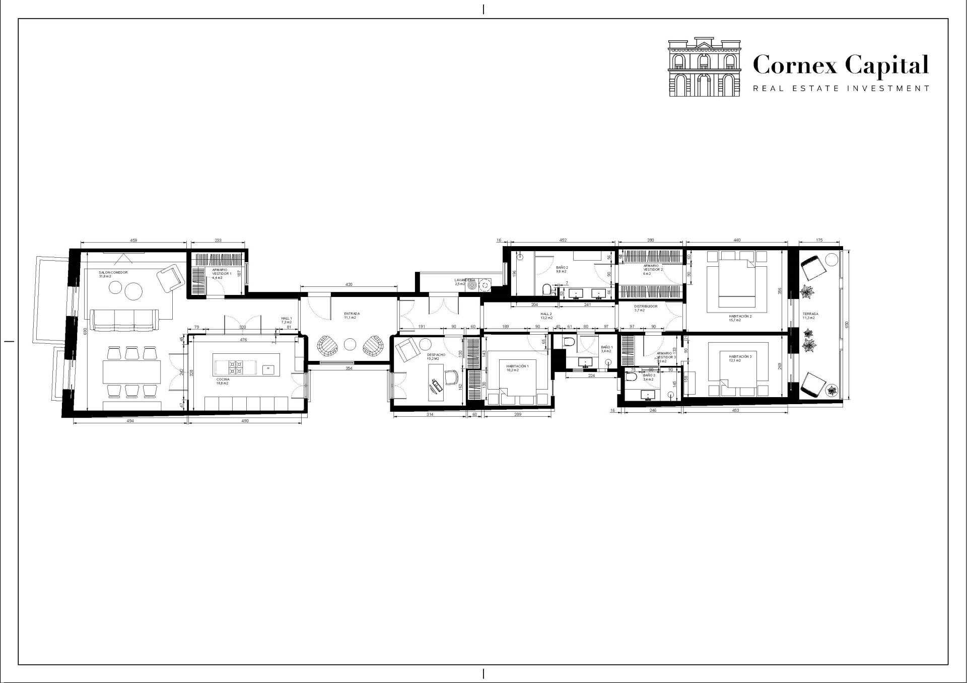 Studio zum Kauf 3.500.000 € 4 Zimmer 237 m²<br/>Wohnfläche BARCELONA 08007