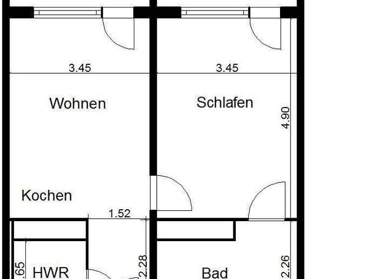 Wohnung zur Miete 338 € 2 Zimmer 50,3 m² 4. Geschoss Zuckerweg 3 - 3 a Nordhausen 99734
