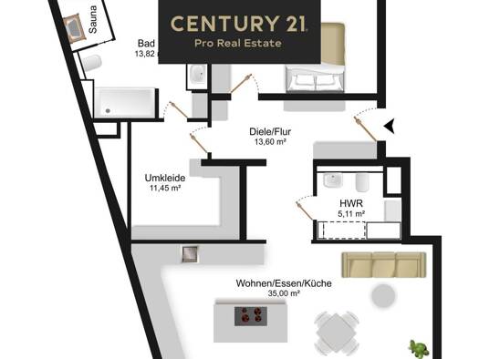 Wohnung zum Kauf 799.000 € 2 Zimmer 105 m² 3. Geschoss frei ab sofort Schmargendorf Charlottenburg-Wilmersdorf Berlin 14199